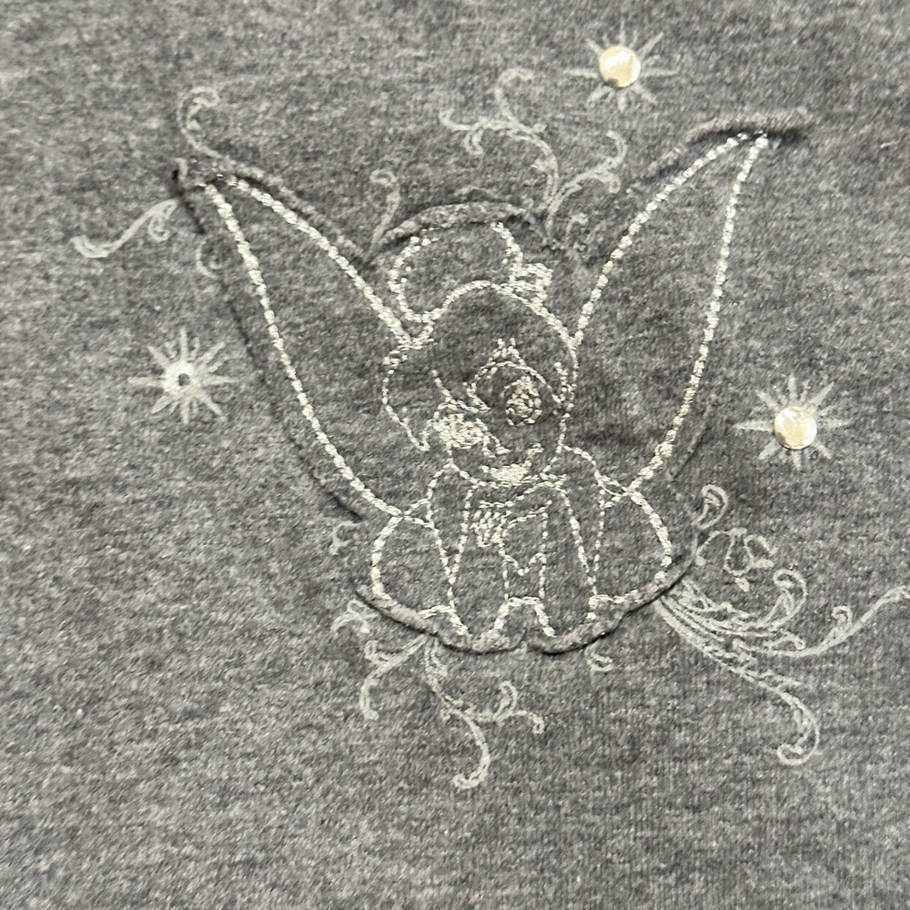 Disney Gray Knit Tinkerbell Hoodie